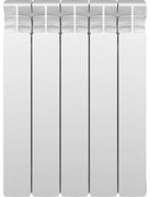 Radiatore acqua calda EQUATION Aluminium in alluminio 1 colonna, 5 elementi, interasse 500 mm, bianco