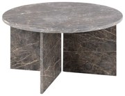 Tavolino rotondo in marmo grigio ø 90 cm Vega - Actona