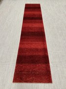 Loribaft Tappeto 100 x 450 Rosso (Iran) Annodato A Mano