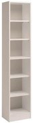 Libreria SOPHIA L 41.3 x P 28 x H 198 cm bianco opaco, portata per ripiano 5 kg