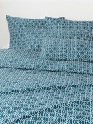 Copripiumino in cotone con stampa geometrica Jella