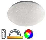 Plafoniera moderna bianca con effetto stella incl. LED - Bex