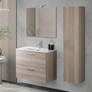 Mobile bagno sospeso 80 corda con pensile 145 lavabo e specchio   Miami