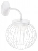 Applique Da Esterno Moderna Cage Alluminio E Termoplastica Bianco Led 20W 4000K