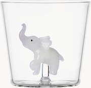 Bicchiere in vetro borosilicato fatto a mano White Elephant