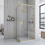Cabina doccia Rea City 80x80 Gold Brush