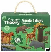 Puzzle per Bambini Colorbaby Wild Animals 60 Pezzi 60 x 44 cm (6 Unità)