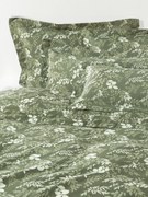 Copripiumino con stampa foglie Pola