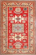 Kazak Tappeto orientale 200x300 Rosso (Pakistan) Annodato A Mano
