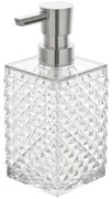 Dispenser Sapone Bianco Trasparente in Plastica AS