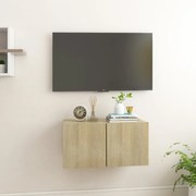 Mobile porta tv sospeso rovere sonoma 60x30x30 cm