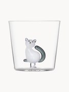 Bicchiere fatto a mano Tabby Cat
