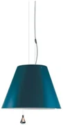 Costanza Lampada a Sospensione Up/Down Blu Petrolio - Luceplan