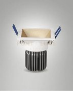 Toodle faretto incasso quadrato 2700k 1220lm 11w dimmerabile oro