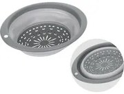 Scolapasta pieghevole salvaspazio tondo grigio