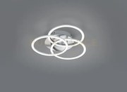 Circle plafoniera led 27w 3200lm, 2700 - 6000k acciaio satinato 3 c...