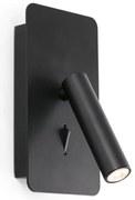 FARO 62116 - Faretto LED da muro  SUAU LED/3W/230V USB nero