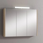 Pensile con luce Akira rovere nabucco L 90 x H 70 x P 15.5 cm