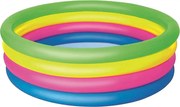 Piscina per bambini a 4 anelli colorati 157x46