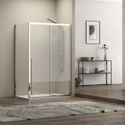 Kamalu - cabina doccia 70x120 scorrevole frontale vetro 8mm altezza h200 | kel4000