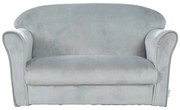 Divano per bambini in velluto grigio chiaro 78 cm Lil Sofa - Roba