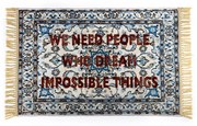 Seletti - Impossible Things Burnt Carpet #11 80x120 Azzurro Blu/Multicolor Seletti