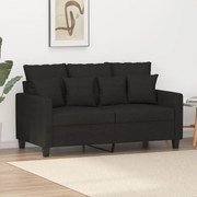 Divano A 2 Posti Nero 120 Cm İn Tessuto /