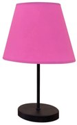 Lampada da tavolo 1xE27/60W/230V rosa/nero