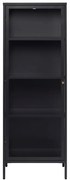 Vetrina in metallo nero 58x160 cm Carmel - Unique Furniture