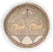 Agra Tappeto 50 x 50 (Indian) Annodato A Mano