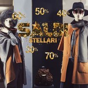 Saldi con stelle | Vetrofania