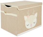 Bieco - Scatola portaoggetti con coperchio - cerbiatto Ella