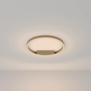 Lampadario A Sospensione Moderno Rim Alluminio Ottone 2 Luci Led 37W