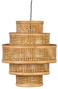 Lampadario Naturale Bambù 41 x 41 x 48 cm