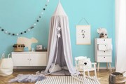 Carta da parati Dreamflowery Plain celeste, 53 cm x 10.05 m
