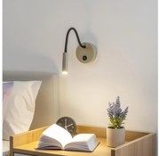 Brilagi - LED Lampada flessibile da muro MAYA LED/3W/230V 4000K beige