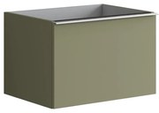 Mobile da bagno sotto lavabo L 60 x H 40 x P 45.5 cm verde salvia laccato, 2 cassetti Pixel plain