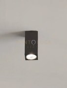Plafoniera aloa attacco gu10 nera h.12cm ip20