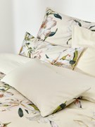 Copripiumino in raso di cotone con stampa floreale Flori