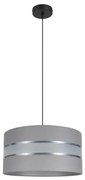 Lampadario su corda CORAL 1xE27/60W/230V d. 40 cm grigio