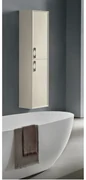 Colonna da bagno moderna reversibile CLASSIC a 2 ante AVORIO OPACO