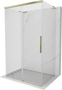 Mexen Rox-3S L cabina doccia a 3 lati scorrevole 100 x 70 cm, trasparente, oro - 8C2L-100-070-50-00-3S