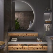 Specchio rotondo con luce LED E4