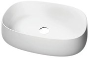 Lavabo da appoggio Paddle rettangolare in ceramica L 60 x H 40 cm bianco