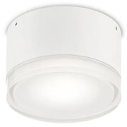 Plafoniera Moderna Urano Alluminio-Materie Plastiche Bianco 1 Luce Gx53 Small