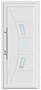 Portoncino d'ingresso in pvc 20021 L 80 x H 210 cm bianco apertura destra