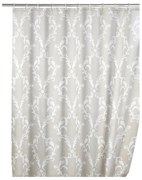 Tenda da doccia grigia con finitura antimuffa , 180 x 200 cm Baroque - Wenko
