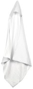Asciugamano in mussola bianca con cappuccio 75x75 cm - Bébé Douceur