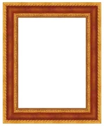 Cornice Rovy rosso lucido per foto da 30x40 cm