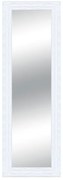 Specchio rettangolare in legno bianco 68 x 168 cm